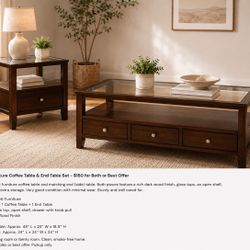 Bassett Furniture Coffee Table & End Table Set - $150 for Both or Best Offer