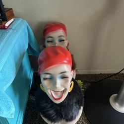 Two unique mannequin, heads selling as is
