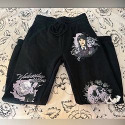 Wednesday addams Graphic Design sweatpants XS