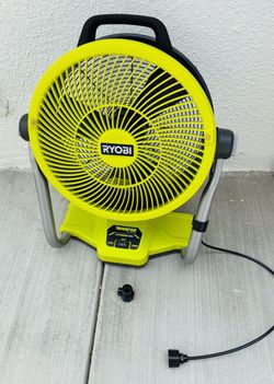 Ryobi ONE+ 18V Cordless Hybrid WHISPER SERIES 12 in. Misting Air Cannon Fan (TOOL ONLY/SOLO LA HERRAMIENTA)