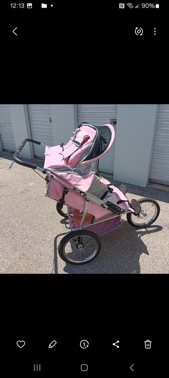 Pink Jogger Stroller 