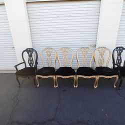Vintage Hollywood Recency Dining Chairs