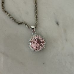 Pink Necklace Pendant 