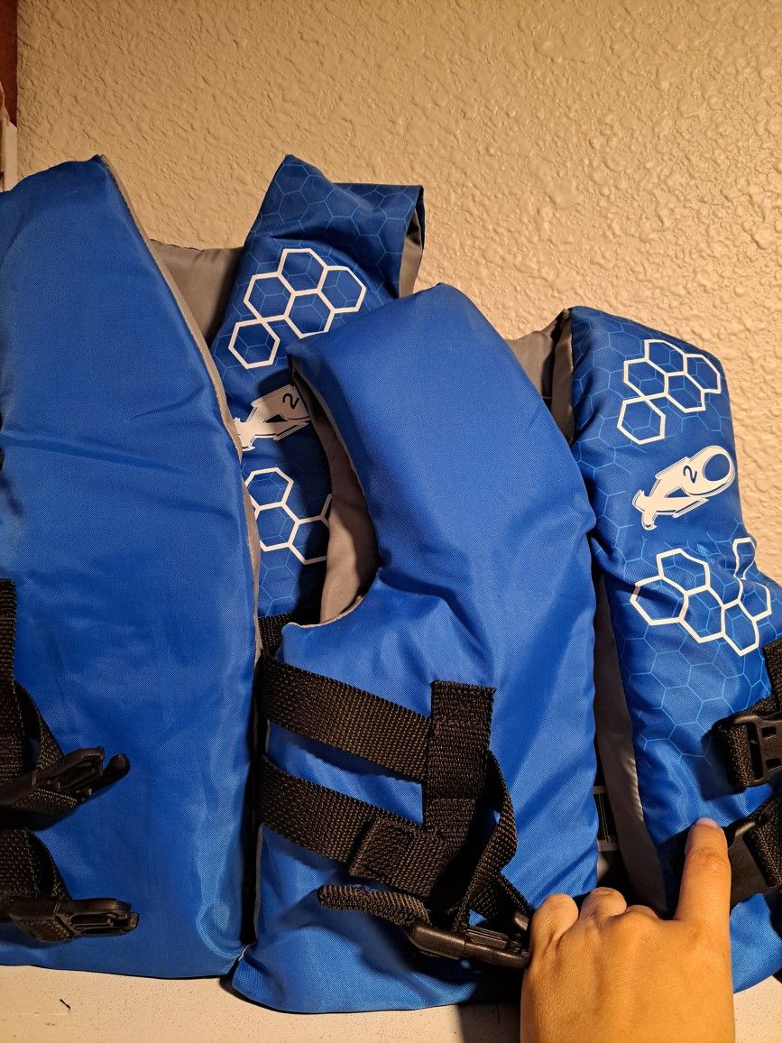Two Life Vest / Life Jacket/ Boating Or Fishing Vest