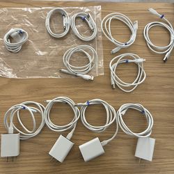 Lightning Fast iPhone charger.  17 16 15  20W Fast Charger Block Type C/Type C Wall Power Adapter. Type C/USB Cords.