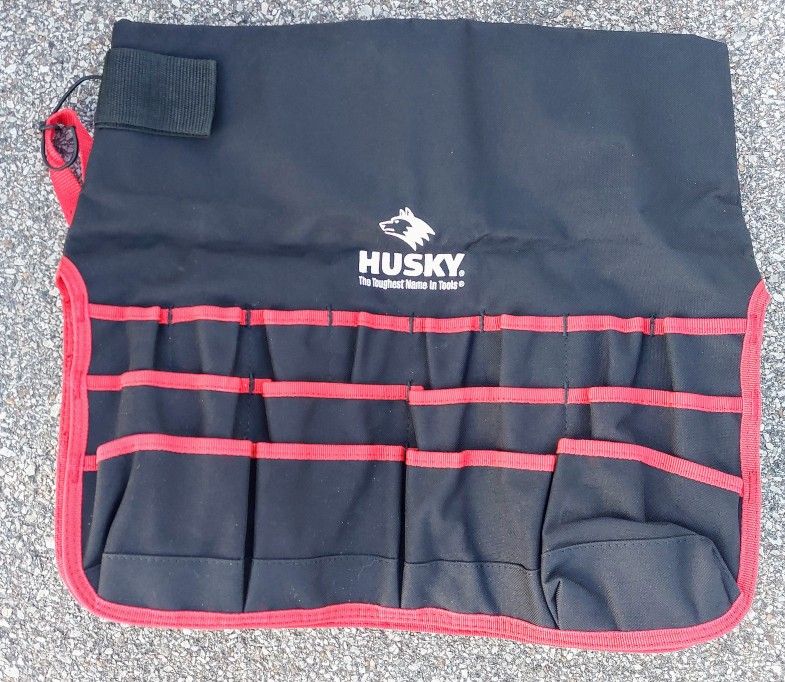 Husky Soft Sided Tool Pouch 18",  Black & Red, Sell