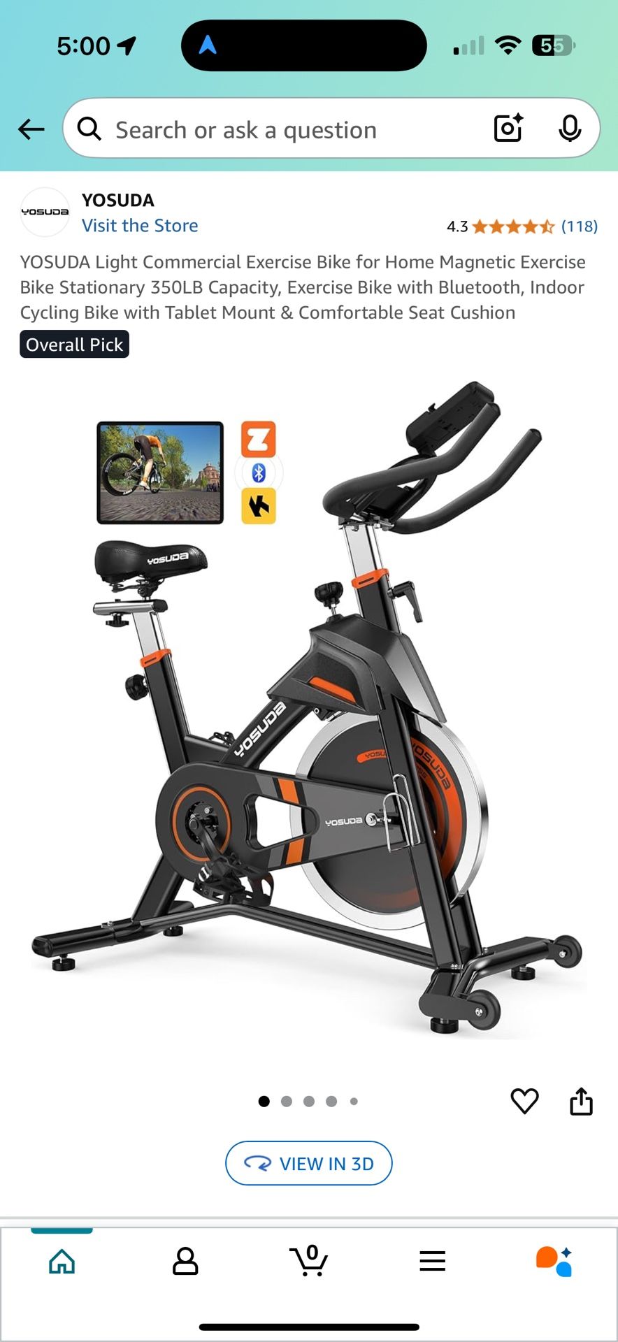 New Yosuda Spin Bike