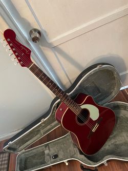 Fender Sonoran Acoustic Guitar Candy Apple Red