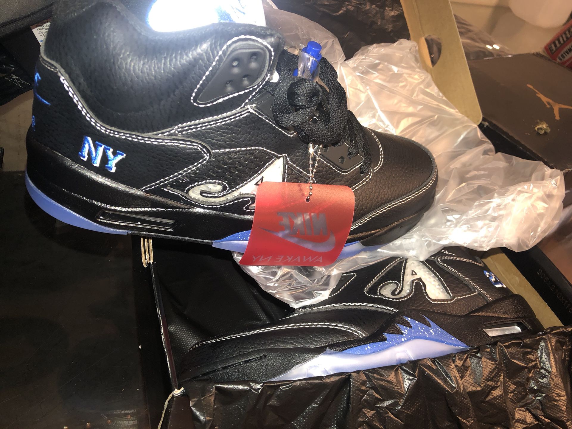 Air Jordan 5 Retro SP Black and Blue