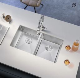 Stainless Steel Double Basin Undermount Kitchen Sink