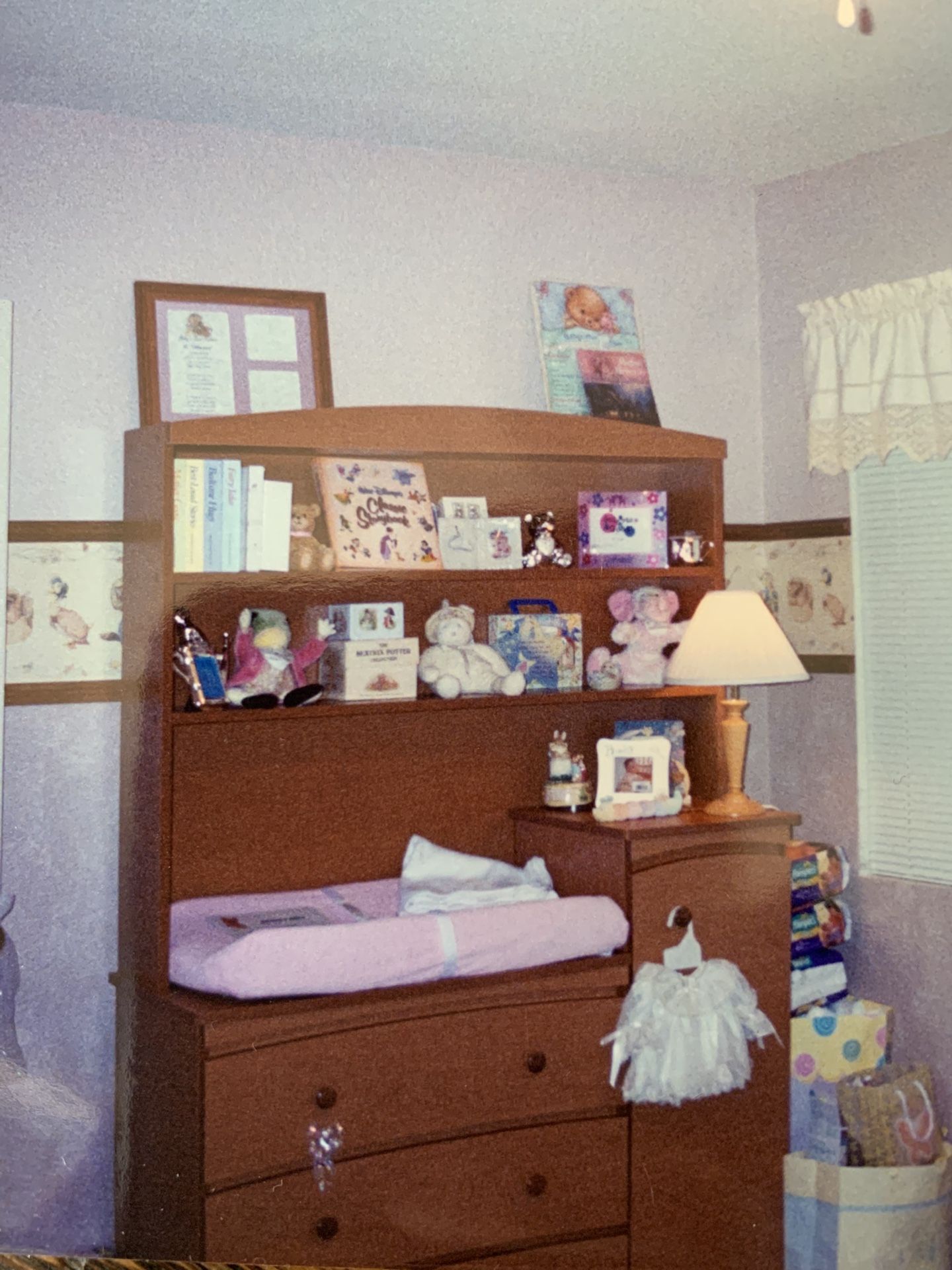 Baby Changing Table, Dresser and Shelving