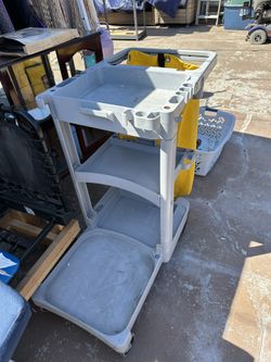 Maintenance Utility Cart With Replaced Wheels