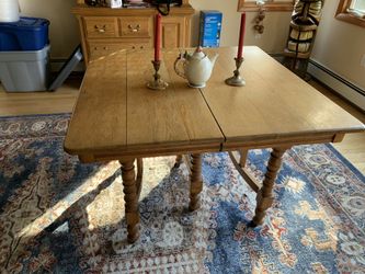 Antique oak dining room set