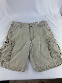 Carhartt Relaxed Fit Cargo Shorts Men’s Size 36 Khaki Tan Work Utility
