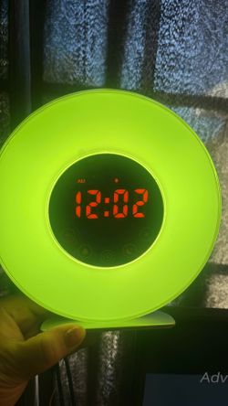 alarm clock, night light , fm stereo