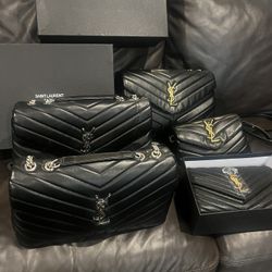 Saint Laurent Designer Quilted Shoulder Bag