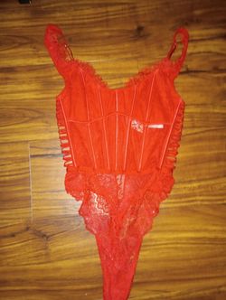 New Sexxxxy Red Lace Teddy With Th0ng Sz. S $90 OBO 