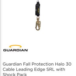 Guardian Fall Protection Halo 30 Cable Leading Edge SRL with Shock Pack