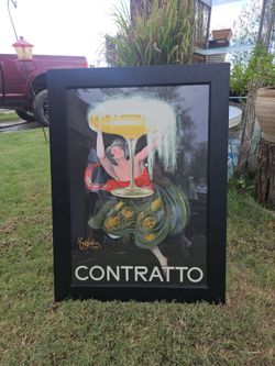 Italian Wine Poster Professionally Framed