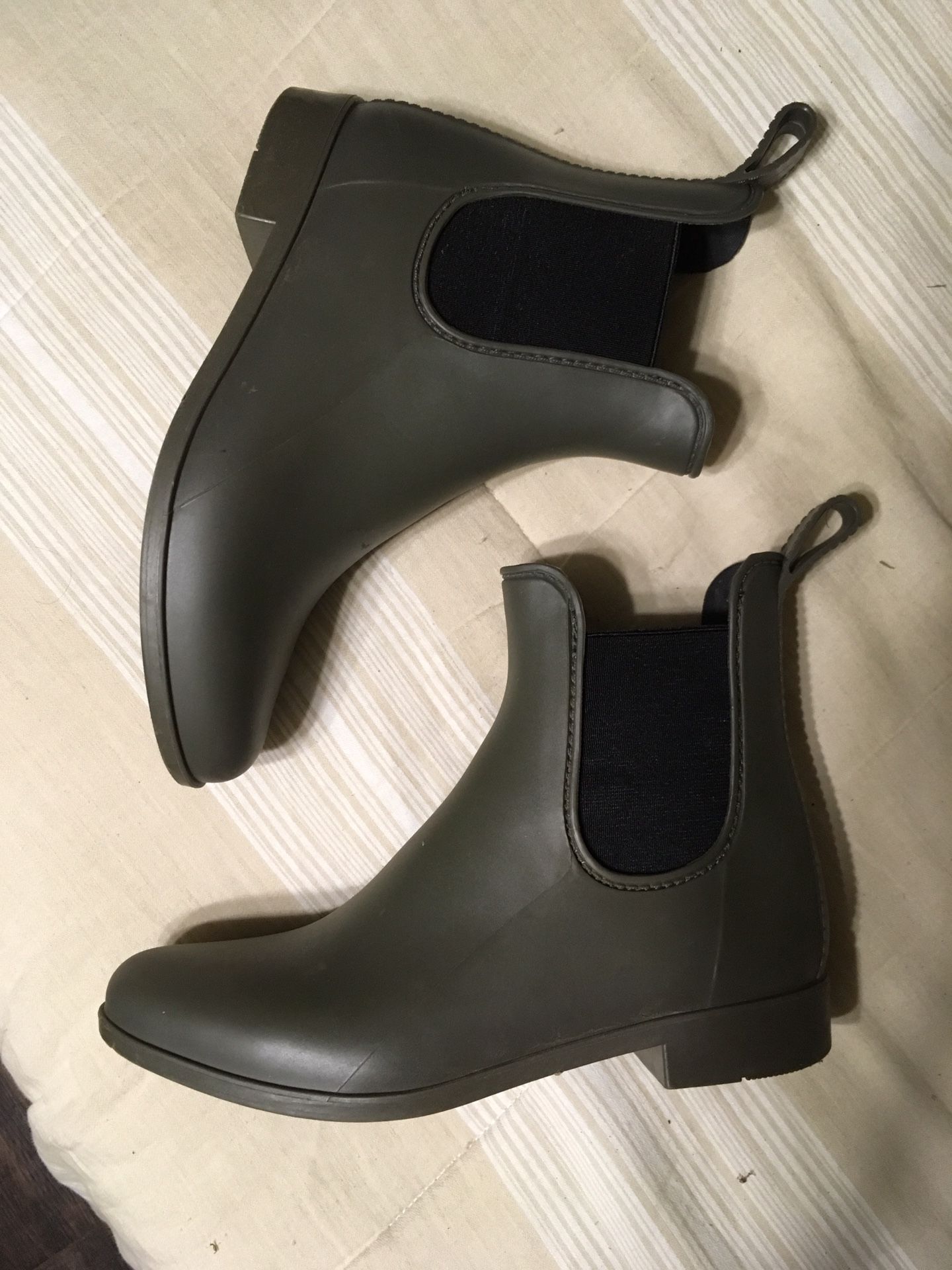 Rubber Ankle Boots—Size 6