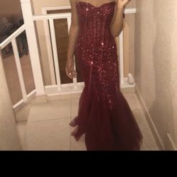 Jovani red prom dress size 0