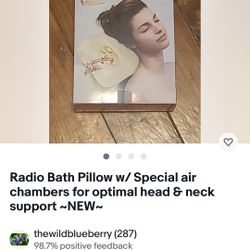 Bath Tub Pillow Radio