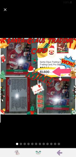 Santa Football Trading Card