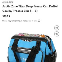 Arctic Zone Titan Deep Freeze Can Duffel Cooler, Process Blue

