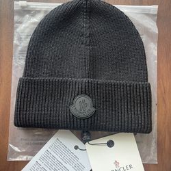 Moncler Black Beanie - Brand New 