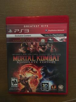 Sony PlayStation ps3 mortal kombat