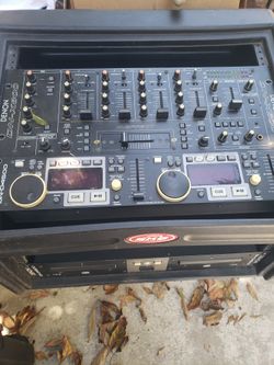 Denon 4500. Denon X800 Mixer. SKB Case