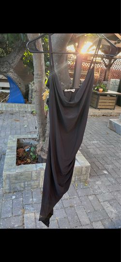 Forever rose brown Asymmetrical Draped Slip Gown Size M