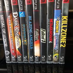 PS3 Games  $10.00 Each