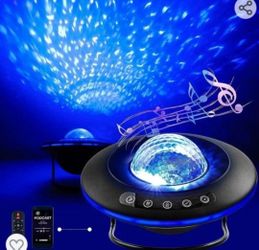 CLEAR STOCKS! Star Projector, Galaxy Starry Projection Lamp, Bluetooth Speaker Aurora Lighting with Timer and Remote Control, LED Sky Night Light