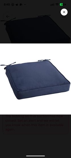 Sorra Home Trupedic 25 in x 25 in Deep Seating Cushion - Corded Indoor/Outdoor Bristol Cushion, Sunbrella - Canvas Navy

New