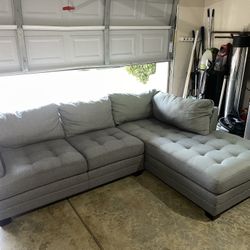 Sectional Couch Gray 