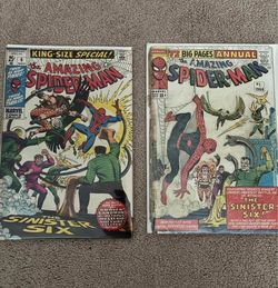 Amazing spider-man Annual 1 and 6 First sinister Six