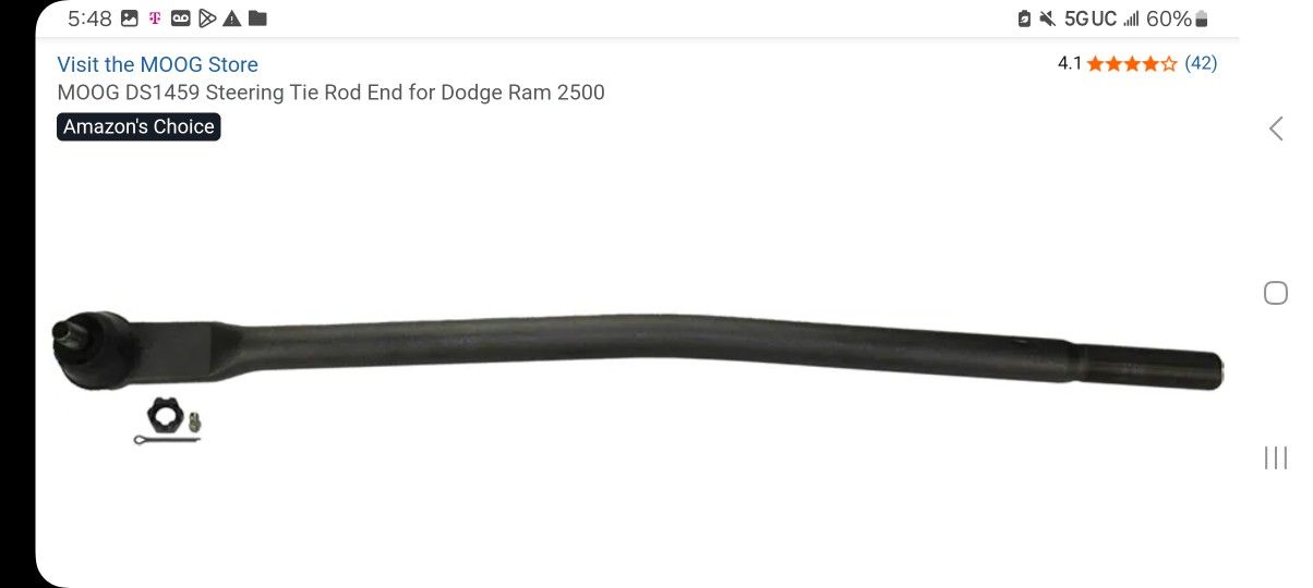 MOOG DS1459 Steering Tie Rod End