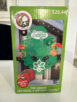 Dr Seuss The Grinch Stole Christmas LED Whirl A Motion  & Static Icons Projector Decoration Merry Grinchmas