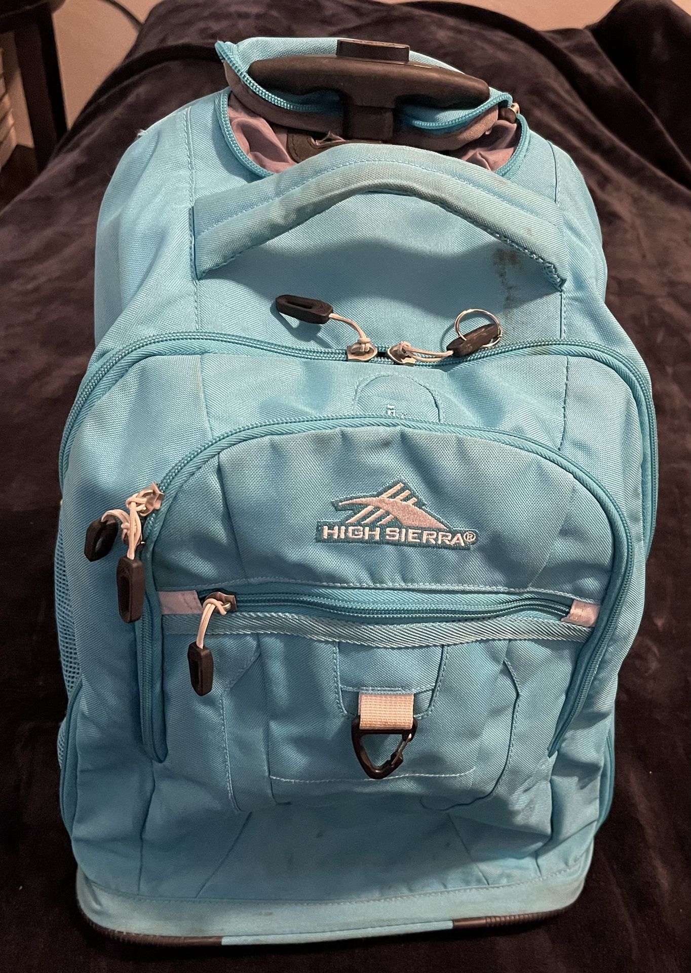 High Sierra Rolling Backpack - Teal
