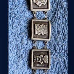Ancient Gods Sterling Silver Bracelet 