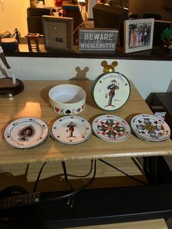 Vintage Set of 4 Rosanna Plates Joker Ace Spades Poker Card Suits Appetizer 6”