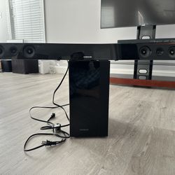 Samsung Sound Bar With Subwoofer For $100