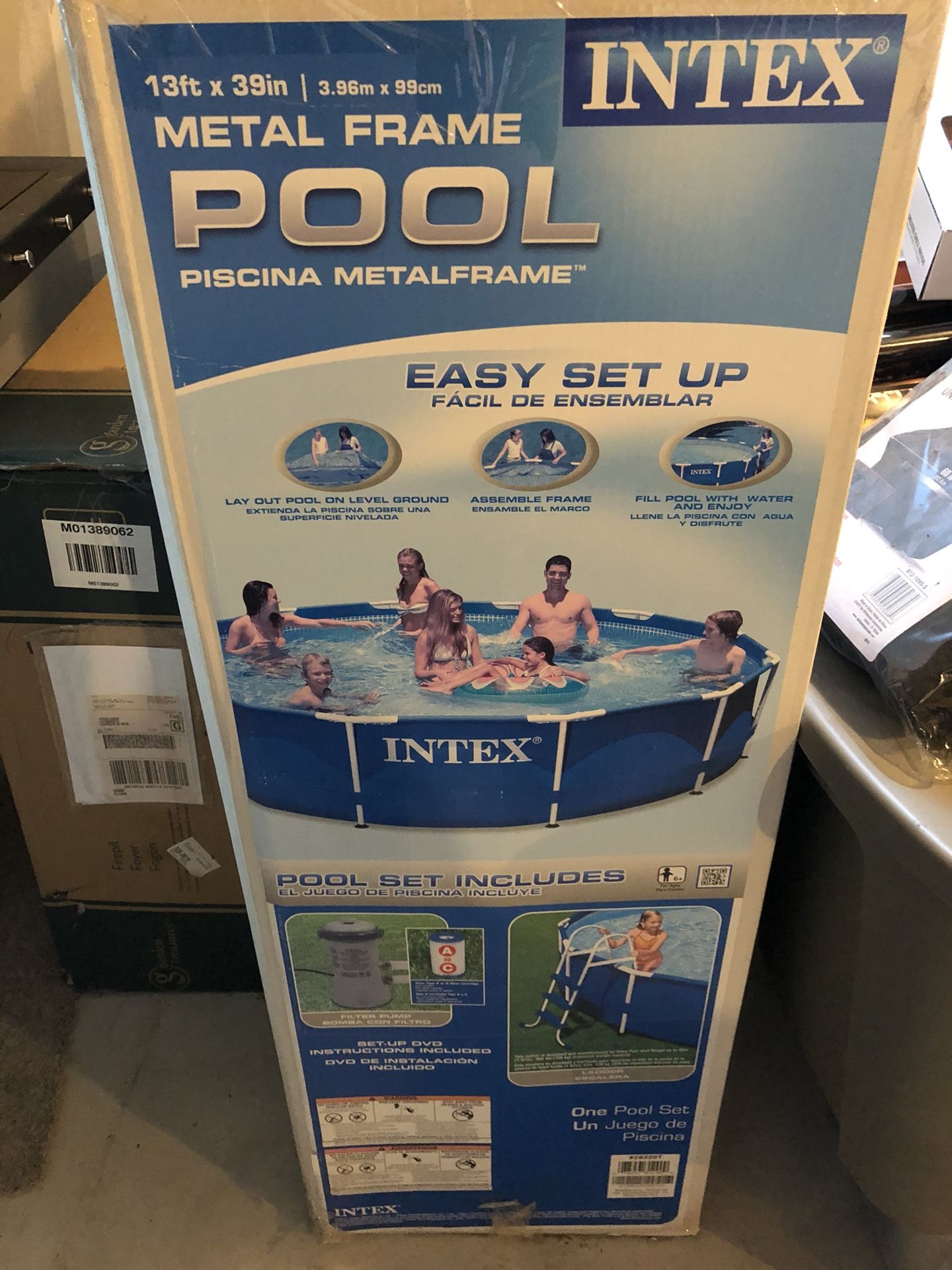 Still New in Box 13x39 Intex Metal Frame Pool
