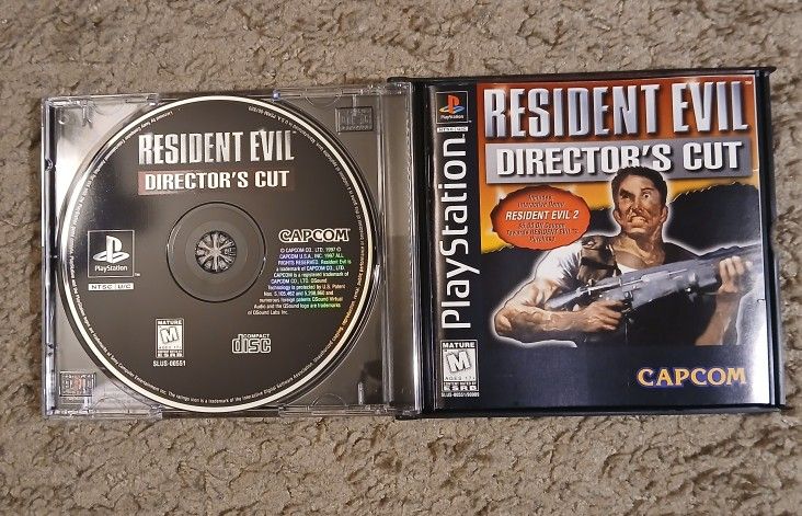 Resident Evil Directors Cut for PS1 (includes RE2 demo disc) CIB