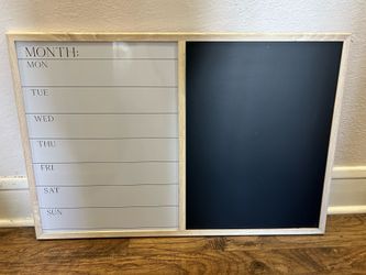 White board & chalk board