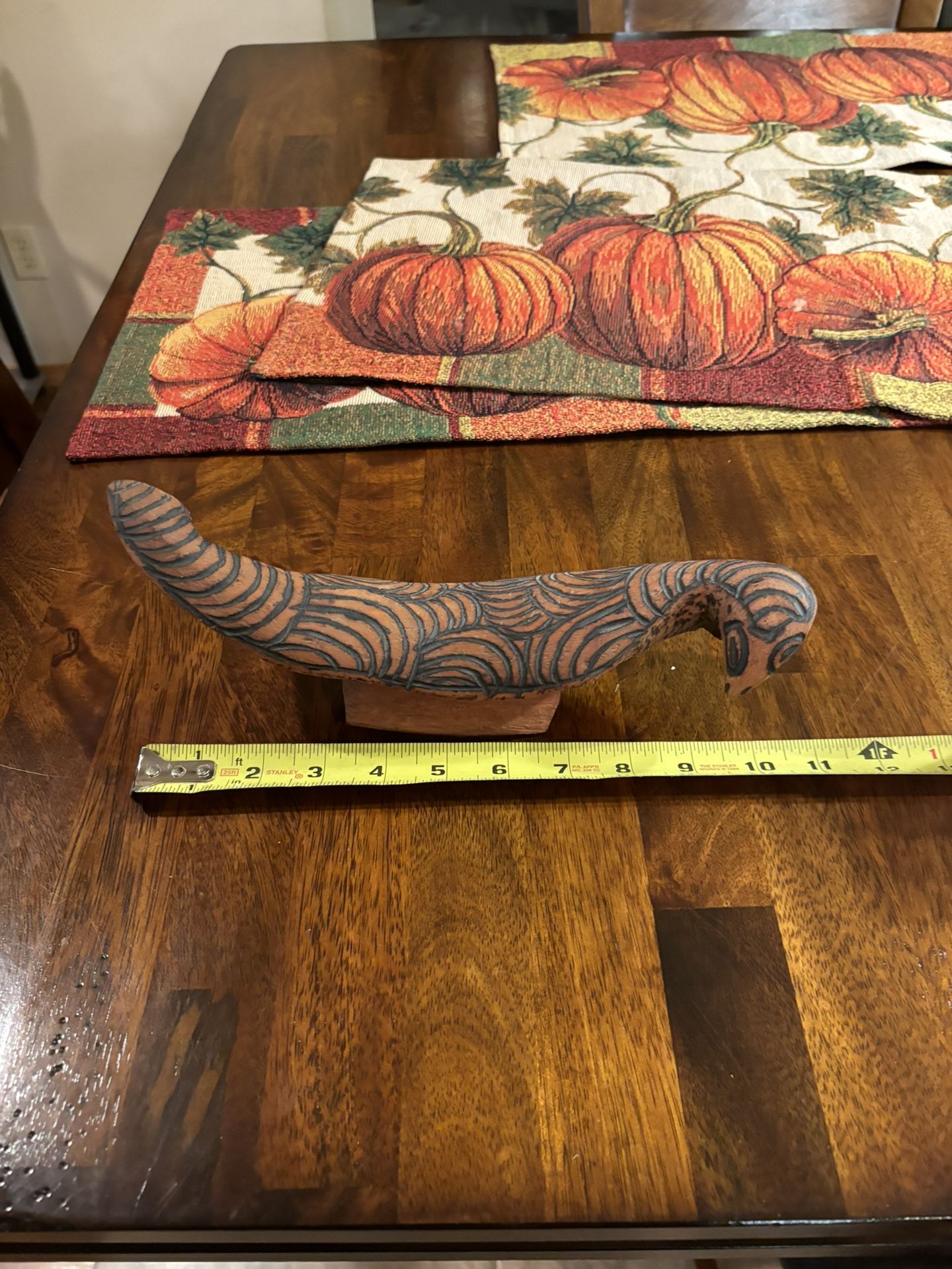 Australian Aboriginal Art Mulga Wood Carving Goanna Monitor Lizard VINTAGE