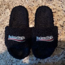 Balenciaga Fur Slides