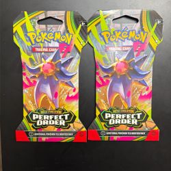 2 Pokémon Perfect Order Blister Packs (LTT For One Piece Packs At MSRP)
