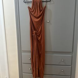 Deep Orange Party Dress